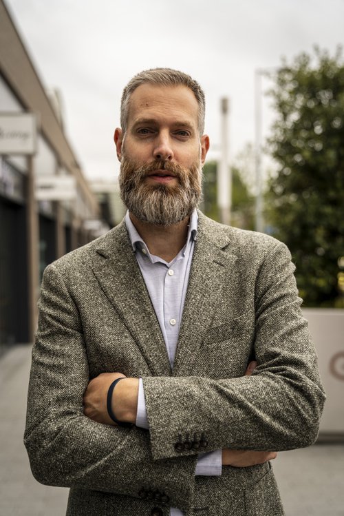 Portretfoto van lector Rutger Leukfeldt