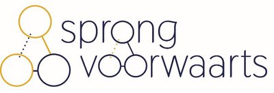 Het logo van SPRONG Voorwaarts -- klik op de afbeelding om te vergroten