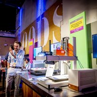 Onderzoeker Michele Murgia van NHL Stenden met demo 'Hyperspectral analysis' op TEKNOWLOGY 2025 -- klik op de afbeelding om te vergroten