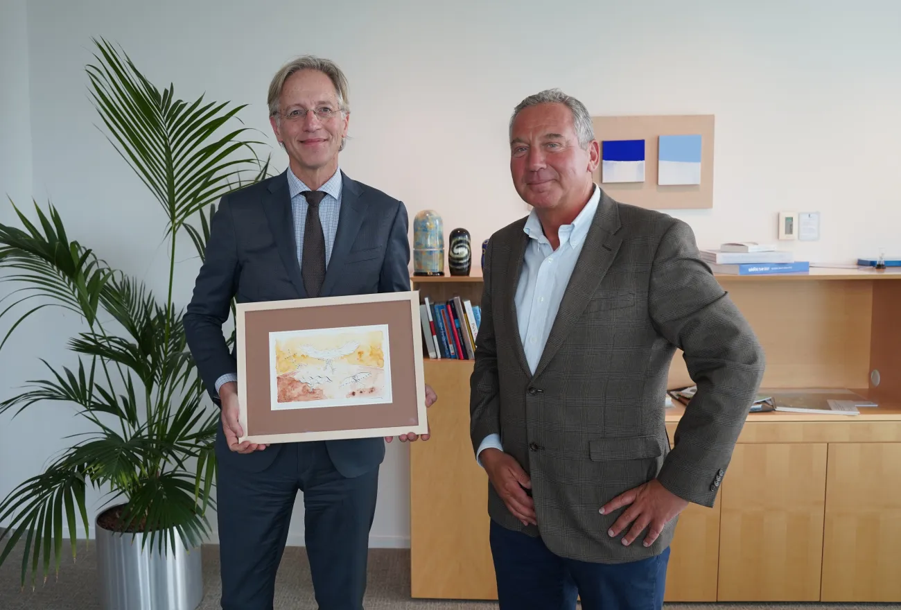 Robbert Dijkgraaf en Marcel Levi